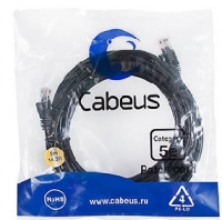 Кабель Patch Cord Cabeus (PC-UTP-RJ45-Cat.5e-5m-BK-LSZH),Cat.5e,5м,черный ― "Сплайн-Технолоджис"