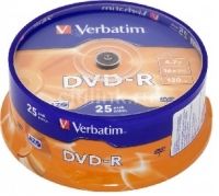 Загот. компакт диска DVD- R 16x Verbatim 4.7Gb (25 шт.) Cake Box ― "Сплайн-Технолоджис"